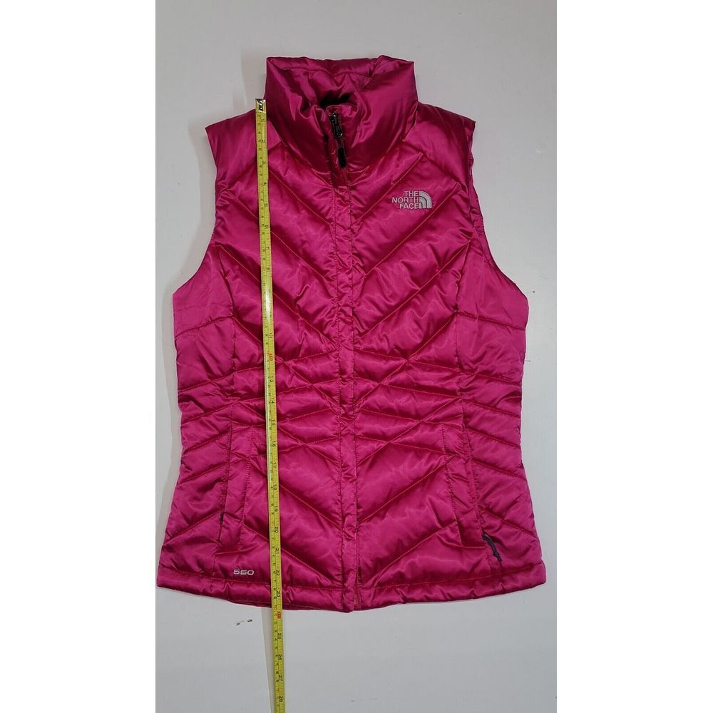 The North Face Aconcagua 550‎ Down Fuchia Bright Bold Pink Puffer Vest sz XS